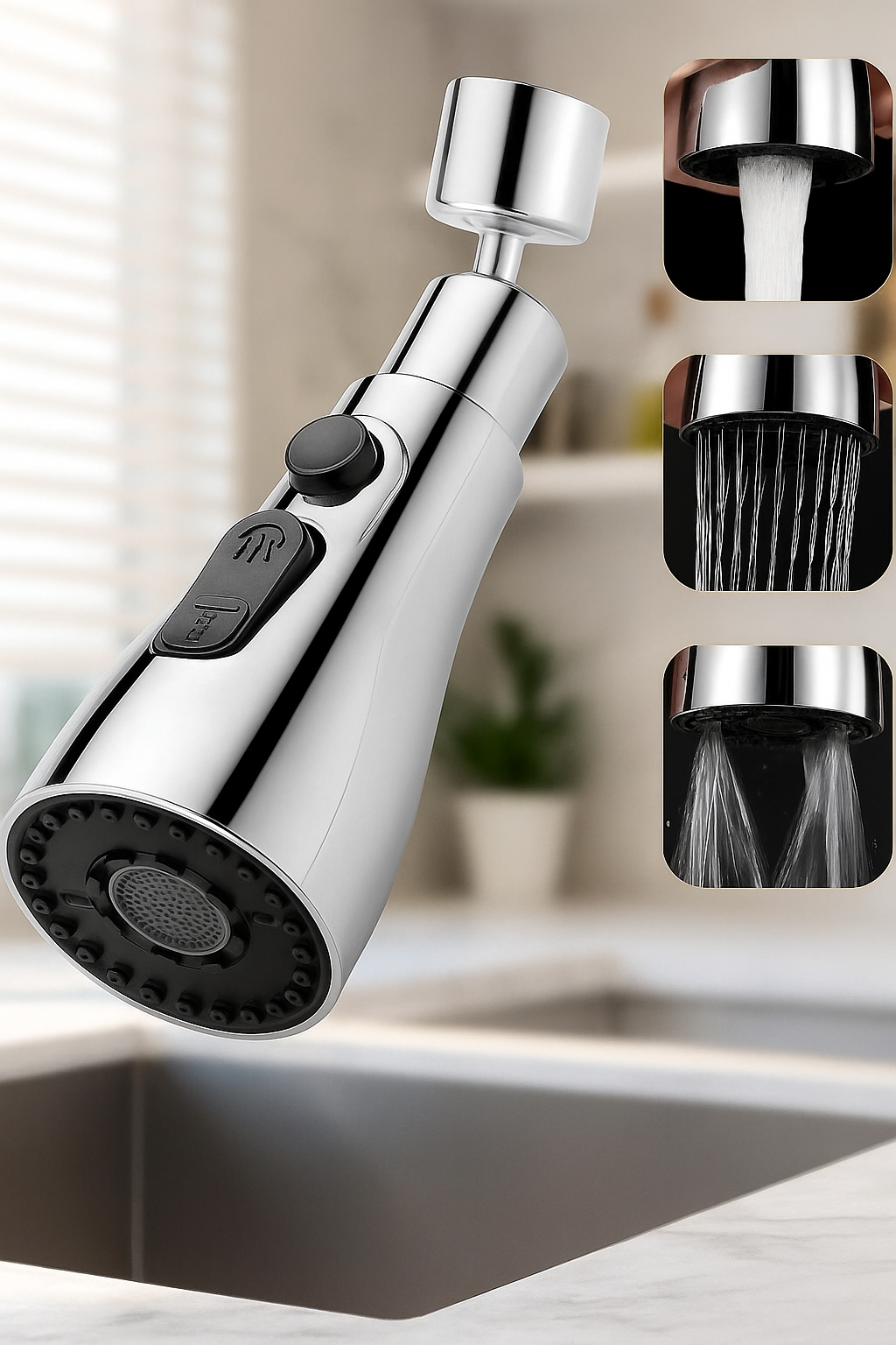 3 Modes Kitchen Sink Faucet